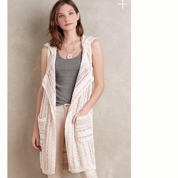 Anthropologie Sweaters - NWT Anthropologie, Willow & Clay, Hooded Lora Vest